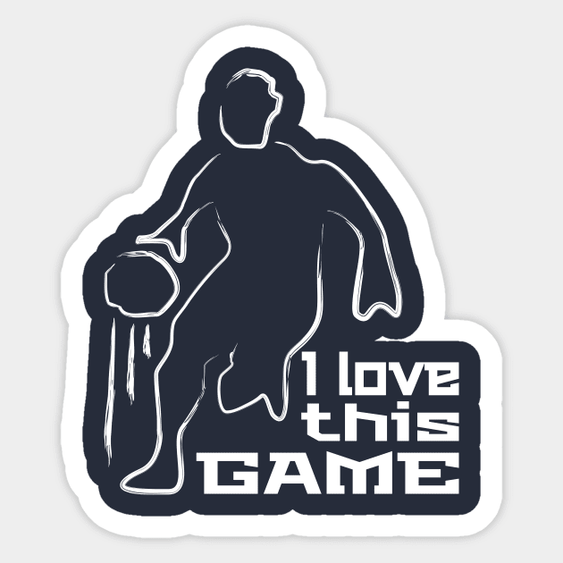 I Love This Game Sticker by herubintang